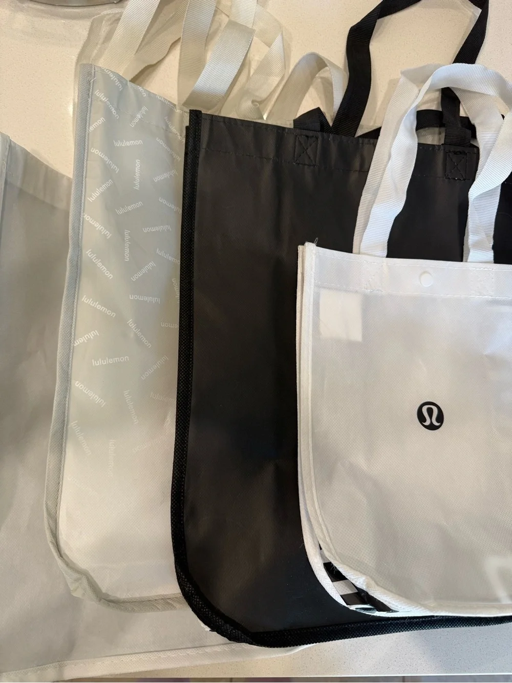 lululemon athletica Tote Bundle in White and Black